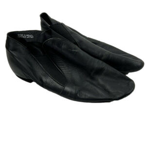Black Leather Jazz  Dance Shoes size 9